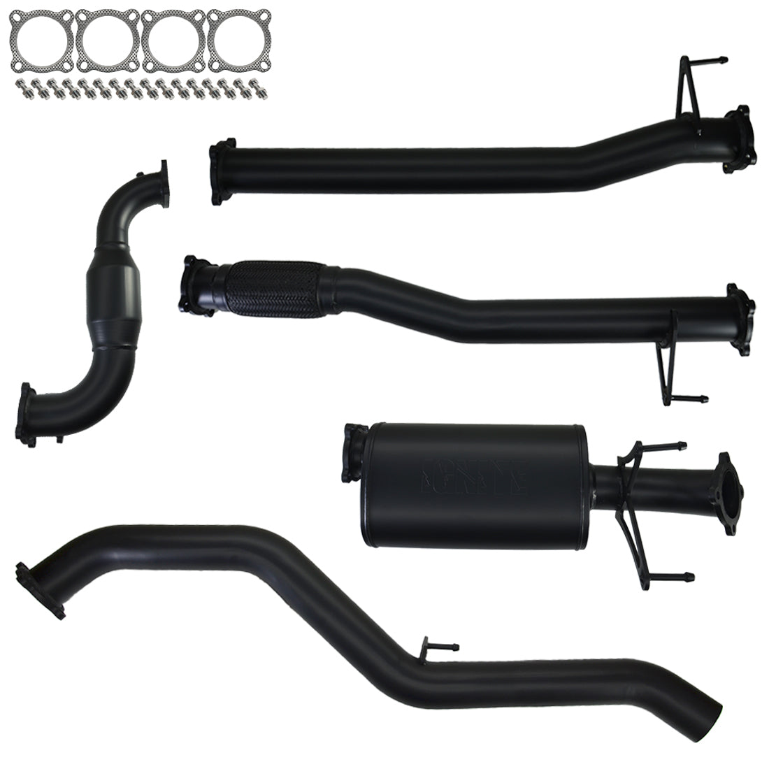 Isuzu D-Max 2012-2016 Exhaust 3" Turbo Back with Cat