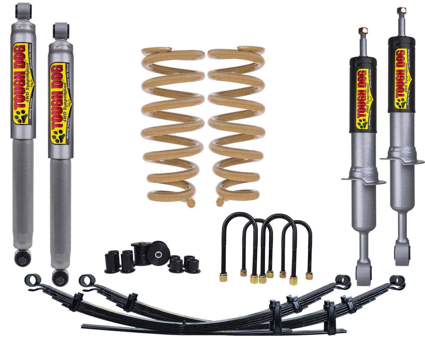 TOUGH DOG Adjustable Front & Rear Suspension Kit - ISUZU DMAX 2012-6 to 2020